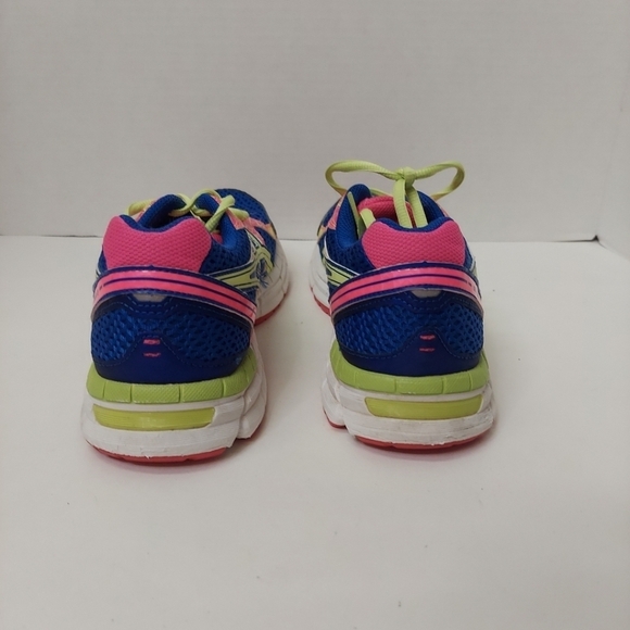 ASICS GEL-Excite 2 T473N Women’s 8.5 Running Athletic Shoes Blue Pink Green Neon - Picture 5 of 8